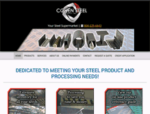 Tablet Screenshot of cohensteel.com